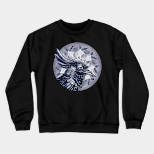 Raven with mandala Crewneck Sweatshirt